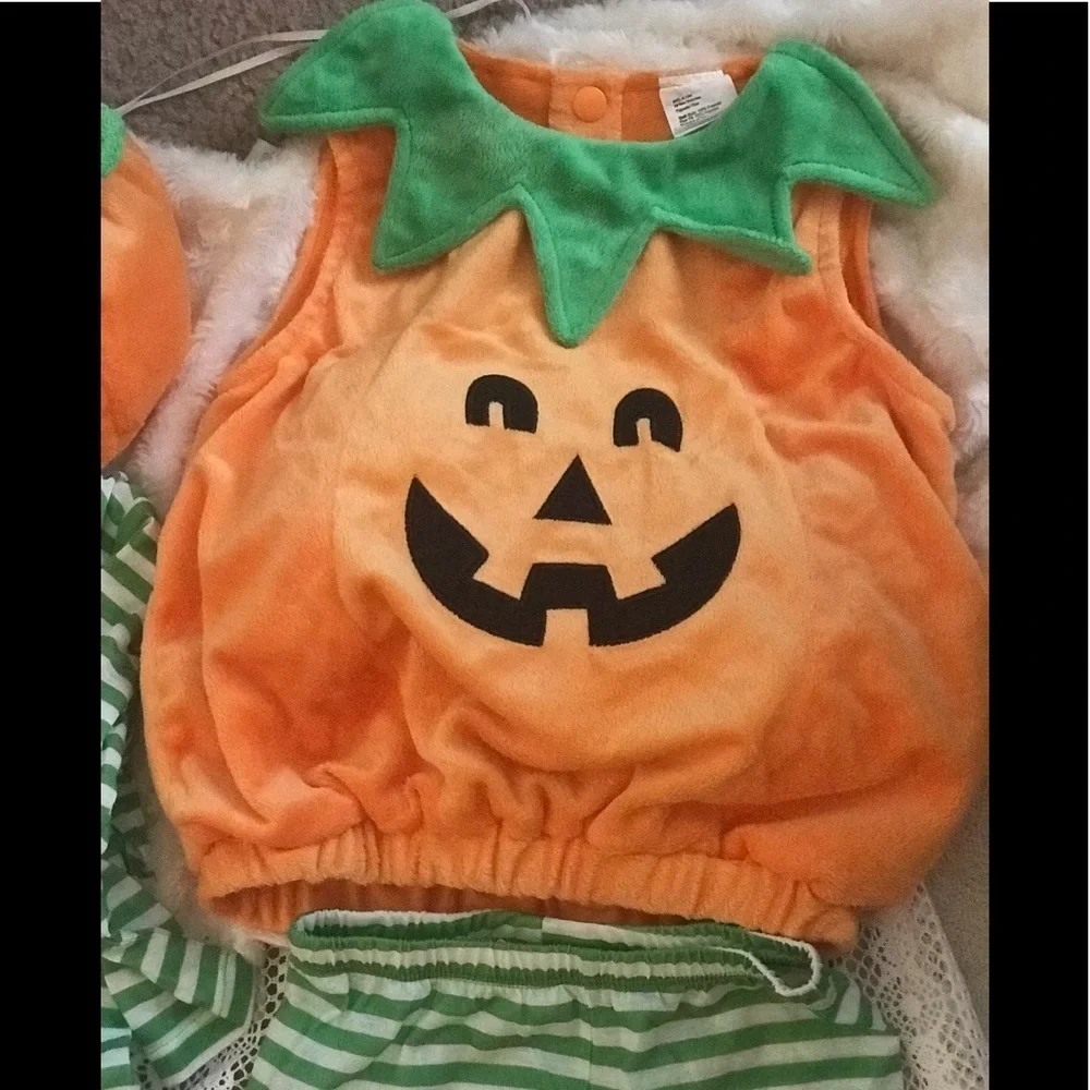 6 Piece Baby Pumpkin Halloween Costume